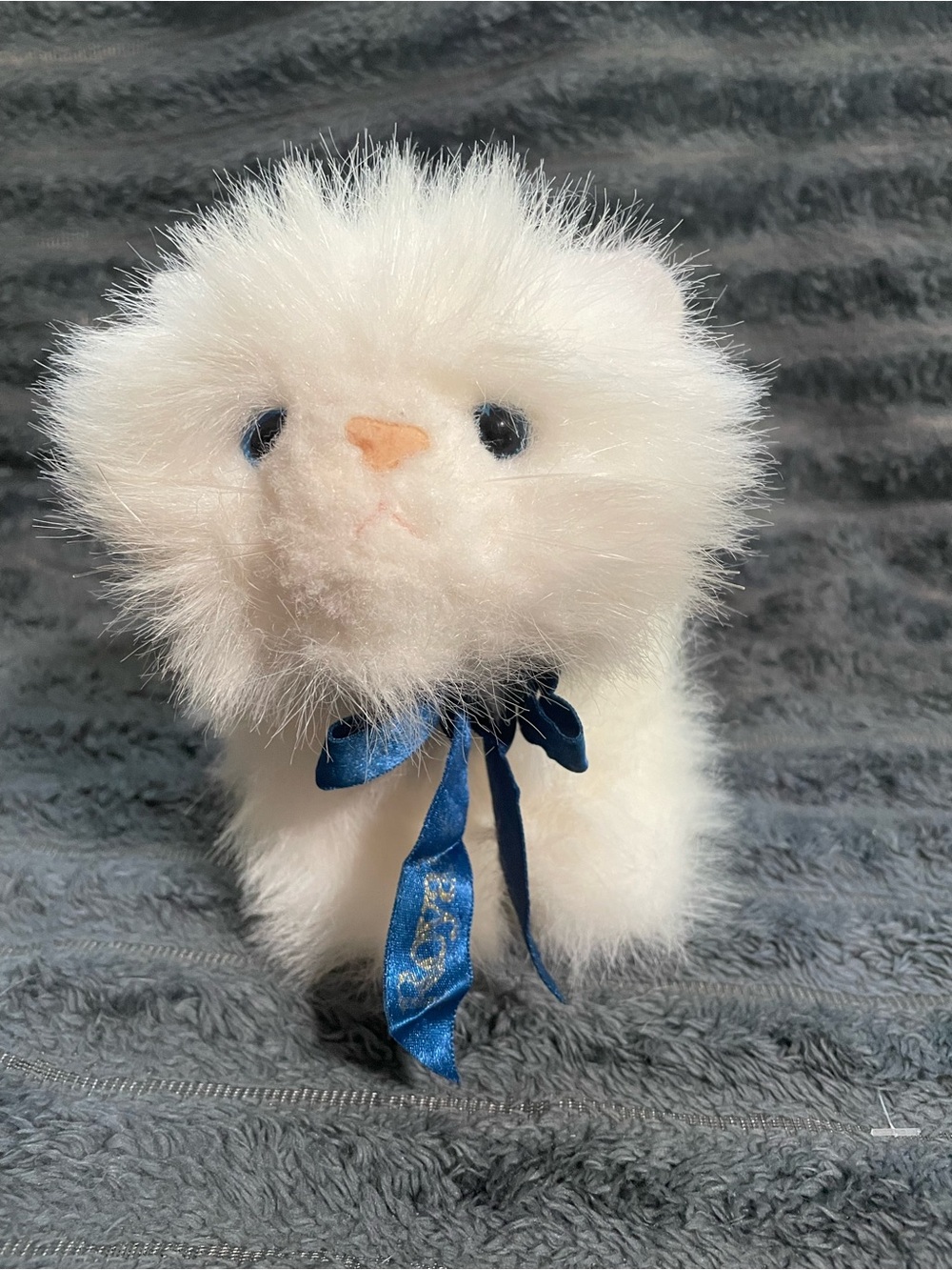 Vintage Gund Royale Fluffy White Kitten Plush